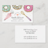 Baker Donut Desserts Baking Utensils Visitekaartje (Voorkant / Achterkant)