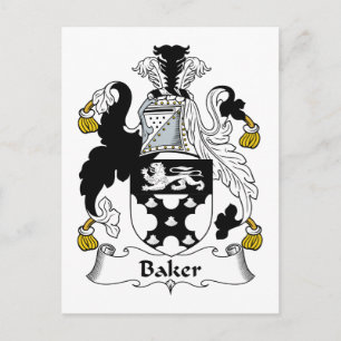 Baker Family Crest Briefkaart