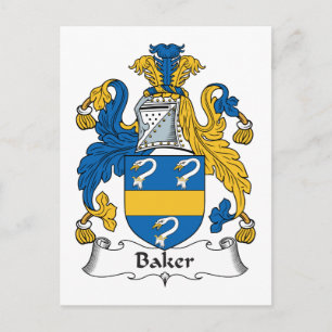 Baker Family Crest Briefkaart