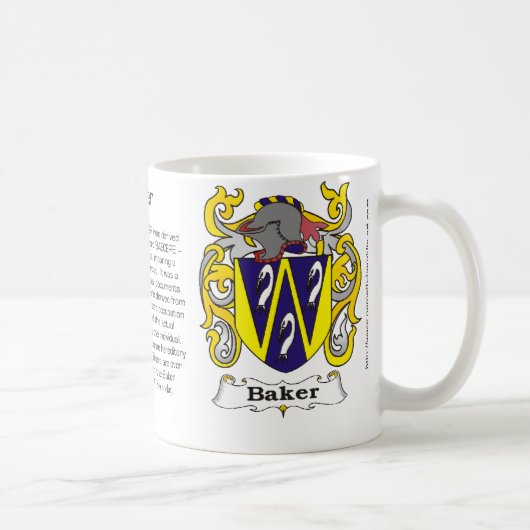 Baker Family Crest mok (Rechts)