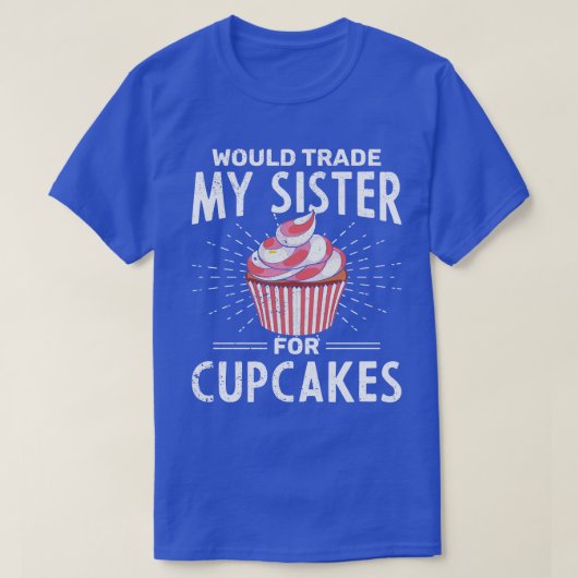 Baker Funny Siblings Food Dessert Frosting Cupcake T-shirt (Design voorkant)