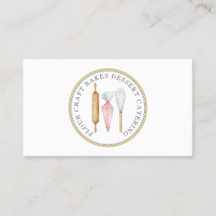 Baker gebak Chef Dessert Cateraar Baker's Gereedsc Visitekaartje