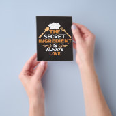 Baker Het geheime ingrediënt is altijd liefde Flyer (Hand)