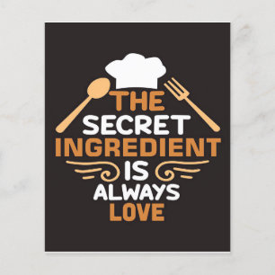Baker Het geheime ingrediënt is altijd liefde Flyer