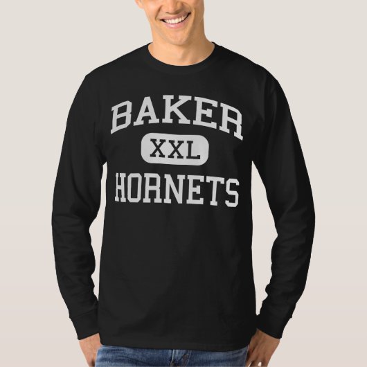 Baker - Hornets - High School - Mobile Alabama T-shirt (Voorkant)
