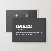 Baker Humor Definition Button (Voorkant / Achterkant)