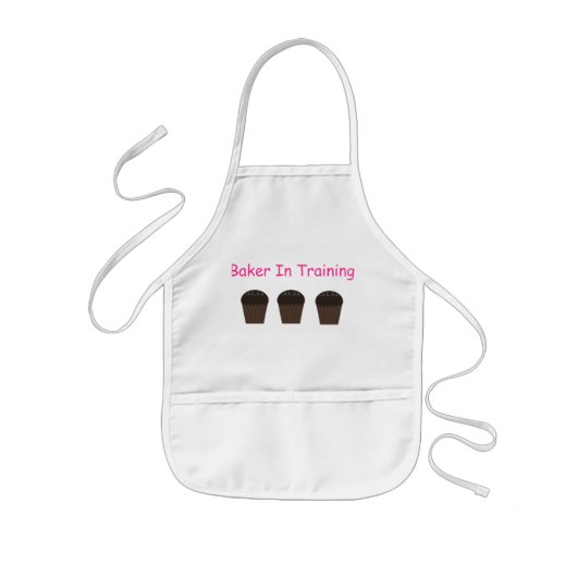 Baker in training Kinder Apron Kinder Schort (Voorkant)
