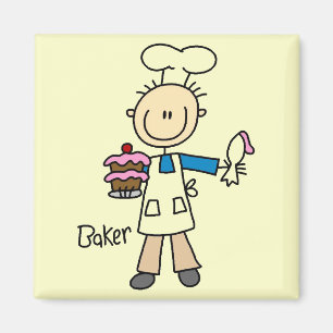 Baker met Cake Magneet