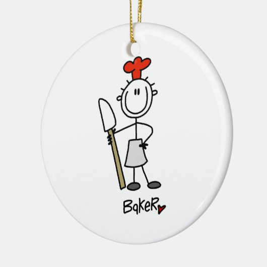 Baker met schroefdraad keramisch ornament (Links)