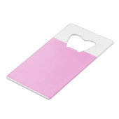 Baker Miller Roze Kredietkaart Flessenopener (Voorkant Gekanteld)