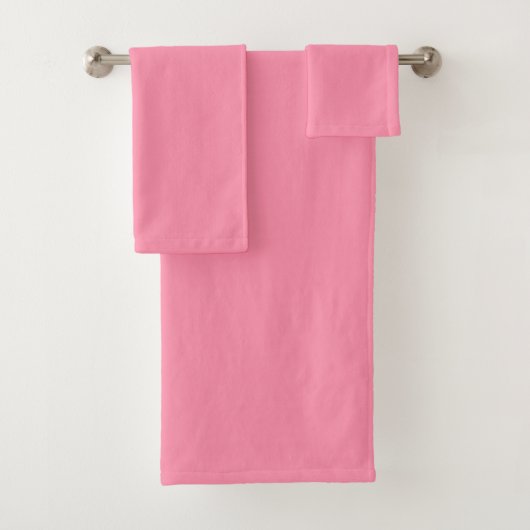 Baker-Miller Roze vaste kleur Bad Handdoek (Insitu)