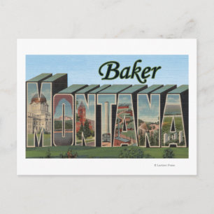 Baker, MontanaLarge Letter ScenesBaker, MT Briefkaart