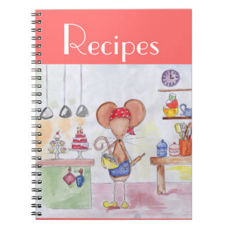 Baker Mouse Recipe-laptop Notitieboek