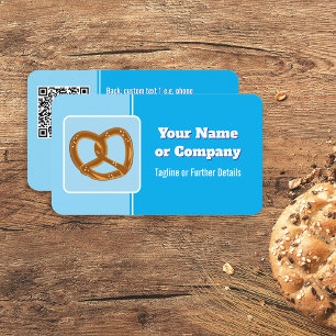Baker of Event Cateraar Pretzel of uw Logo & QR Visitekaartje