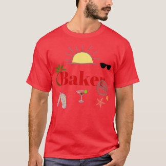 Baker op vakantie t-shirt