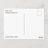 Baker Park Tower Frederick Maryland Briefkaart (Achterkant)