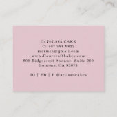 Baker Pastry Chef Waterverf Baking Tools Business Visitekaartje (Achterkant)