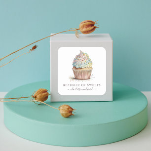 Baker pâtisserie Chef Cupcake Baker Étiquettes de