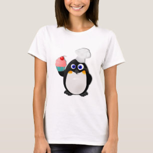 Baker Penguin met Cupcake II T-shirt
