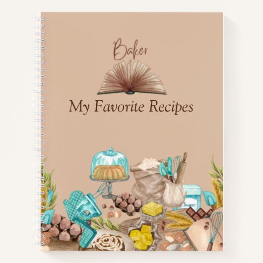 Baker Recipe Book Notitieboek (Voorkant)
