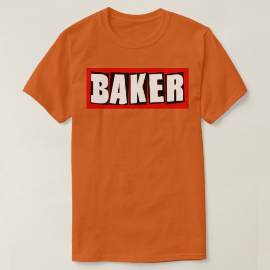 Baker Skateboard T-shirt (Design voorkant)