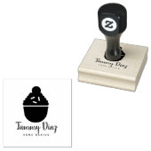 Baker Sprinkles Confetti Cupcake Bakkerij Baker Lo Rubberstempel (Gestempeld)