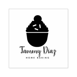 Baker Sprinkles Confetti Cupcake bakkerij Baker Lo Rubberstempel