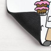 Baker Stick Figuur Mousepad Muismat (Hoek)
