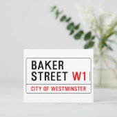 Baker Street Briefkaart (Staand voorkant)