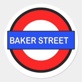 Baker Street metrostation Ronde Sticker