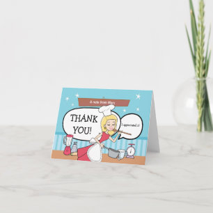 Baker Thank you Card Bedankkaart