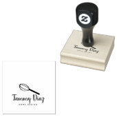 Baker Zweep Cupcake Logo Rubberstempel (Gestempeld)
