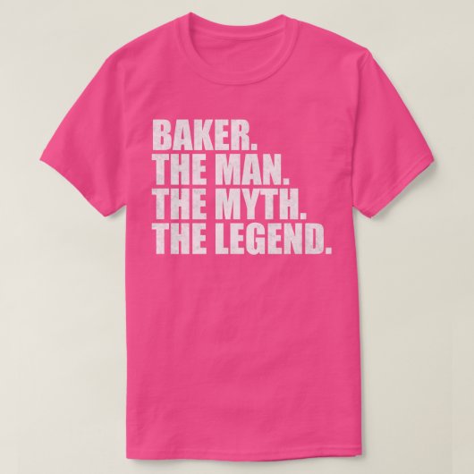 BakerBaker Naam Baker Voornaam T-shirt (Design voorkant)