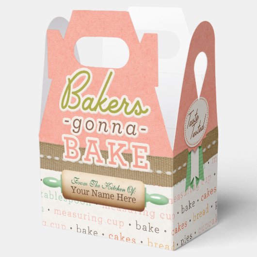 Bakers Gonna Bake Personalized Favor Boxes Bedankdoosjes (Geopend)