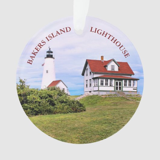 Bakers Island Lighthouse, MA Ornament (voorkant)