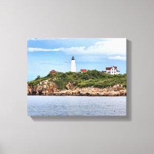 Bakers Island Lighthouse MA toile enveloppée