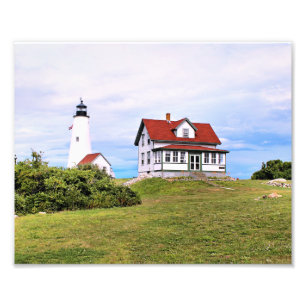 Bakers Island Lighthouse Massachusetts Foto print Afdruk