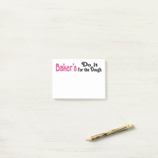 Bakers Post heeft zijn Post-it® Notes (Op bureau)