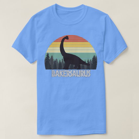 BAKERSAURUS BAKER SAURUS BAKER DINOSAUR T-SHIRT (Design voorkant)