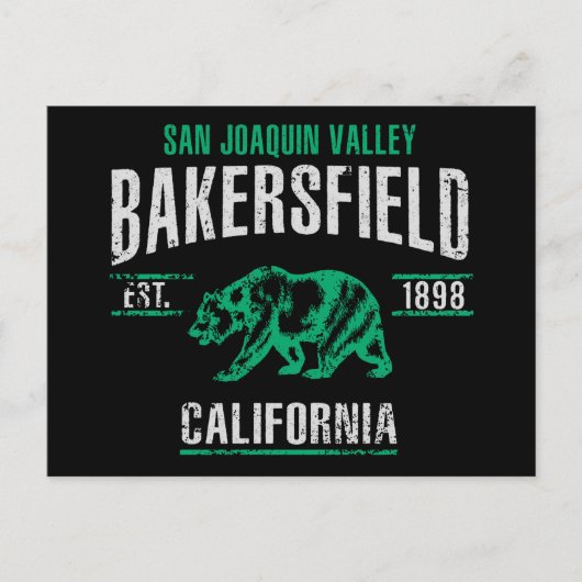 Bakersfield Briefkaart (Voorkant)