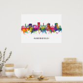 Bakersfield California Skyline Poster (Keuken)