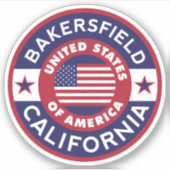 BAKERSFIELD, Californië Sticker (Voorkant)