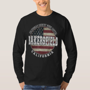 Bakersfield Californische Amerikaanse vlag T-shirt