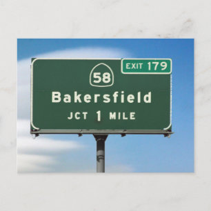 Bakersfield Exit Briefkaart