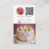 Bakery 6 Photo Feed Grid Social Media QR Code Visitekaartje (Voorkant)