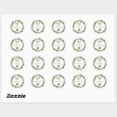 Bakery Baked Good Thank You Round Sticker (Feuille)