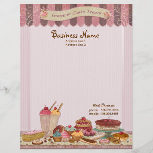 Bakery Boutique Cakes & Patisserie Letterhead Custom Briefhoofd