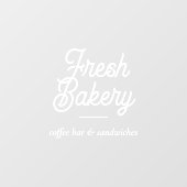 Bakery branding bedrijfs script raam glas raamsticker (Vel)