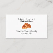 Bakery Bread Butter Roll Bun Modern Minimalist Visitekaartje (Voorkant)