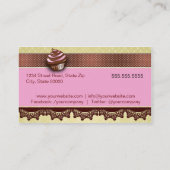 Bakery Business card Visitekaartje (Achterkant)